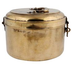 Spacious Brass Chapati Box With Latch