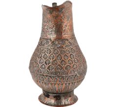 Carved  Copper Jug  Islamic Style For Decoration