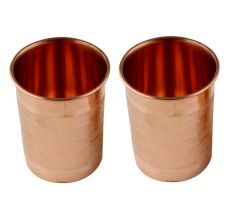 Copper Glasses Tableware In Pair