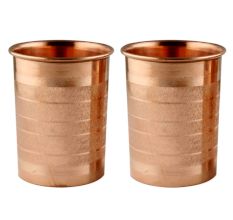 Copper Glasses Tableware In Pair