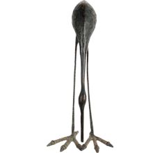 Handcrafted Crane Brass Bird Statue Home Decoration
