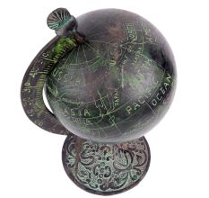 Brass Vintage Globe On A stand