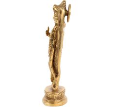 Brass Indian Lord Ram Idol Figurine Holding a Bow