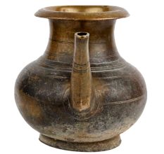 Handmade Brass Holy Water Pot With Stout For Worship