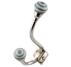 Grey Etched Ceramic Iron Hooks