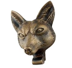 Antique Fox Face Iron Door Knockers