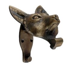 Antique Fox Face Iron Door Knockers