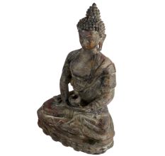 Meditating Brass Buddha Statue