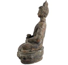 Meditating Brass Buddha Statue