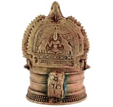 Brass Puja Gajllaxmi Vilakku Oil Lamp For Home Decoration