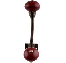 Cherry Solid Round Antique Iron Hooks