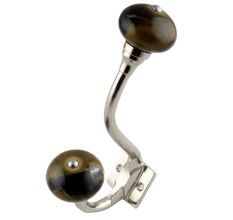 Marble Round Ceramic Silver Iron Hooks