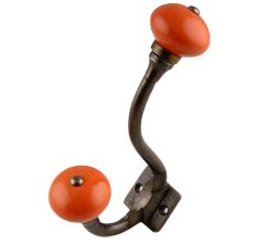 Orange Round Antique Iron Hooks