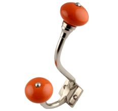 Orange Round Silver Iron Hooks