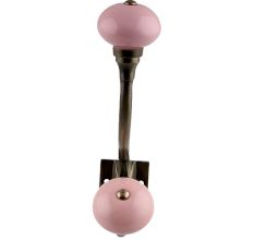 Pink Round Ceramic Antique Iron Hooks