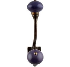 Purple Round Antique Iron Hooks
