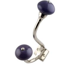 Purple Round Silver Iron Hooks