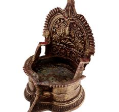 Golden Lakshmi Diya Brass Oil Lamp
