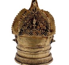 Hindu Goddess LakshmiÂ Brass Oil Lamp