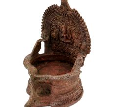 Old Brass Laxmi Oil Lamp Worship Puja Lamp