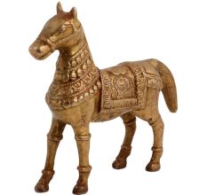 Brass Standing Horse For Home Decoration