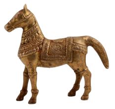 Brass Standing Horse For Home Decoration