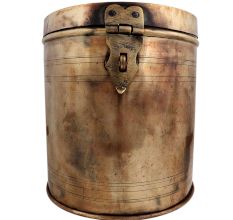 Long Cylindrical Storage Box With  Handle On Lid