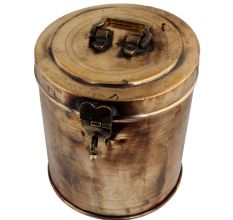 Long Cylindrical Storage Box With  Handle On Lid