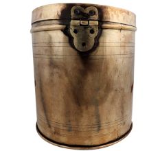 Long Cylindrical Storage Box With  Handle On Lid