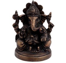 Brass Ganesha Blessing Statue For Home Decoration