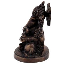 Brass Ganesha Blessing Statue For Home Decoration