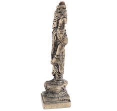 Brass  Lord Jaganath Vishnu Statue Standing On A Lotus Base