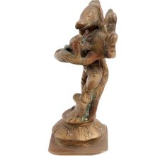 Brass Statue Of God Vishnu In Form Of Boar Lifting Goddess Bhudevi In His Arms