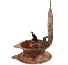 Brass Oil Lamp Diya Ashtavinayak And Laxmi form