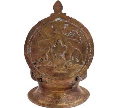 Brass Oil Lamp Diya Ashtavinayak And Laxmi form