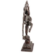Brass Dancing Shiva Statue With Rings Of Flame