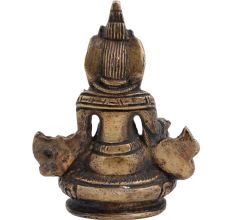 Brass Kuber God Statue Chinese Temple Art