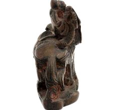 Brass Chinese Old Man Statue On A Horse