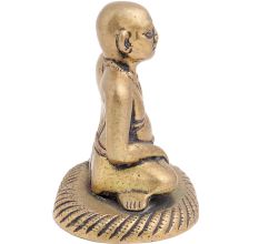 Brass Sitting Guru Statue