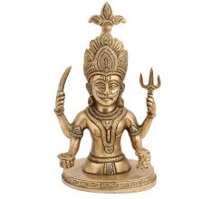 Brass Shani Dev Bust Statue For Worship