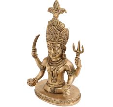 Brass Shani Dev Bust Statue For Worship