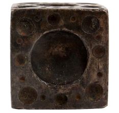 Old Brass Six Sided Dice Paper Weight