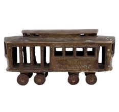 Handmade Brass Vintage Railway Engine Toy