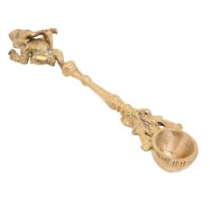 Brass Spoon Ganesh Statue on Top
