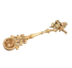 Brass Spoon Ganesh Statue on Top