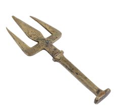 Holy Brass Shiva Trishul With Handle