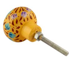 Red & Blue Colourful Designer Wooden Knob
