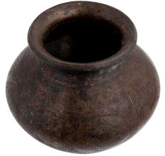 Brass Hand Carved  Figurine Holy Water Pot