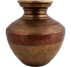 Ganga Jamuna Water Pot Vintage  Copper Lota