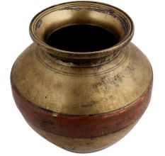 Unique Brass Copper Ganga Jamuna Holy Water Pot Kalash
